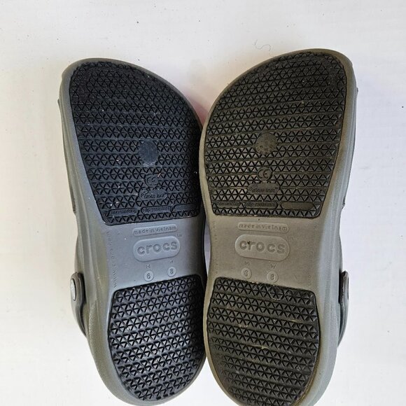 CROC UNISEX COBALT BLUE MOLDED CLOG SHOES WATERPROOF CLOSED TOE  SIZE M-6 W-8 - Picture 4 of 4